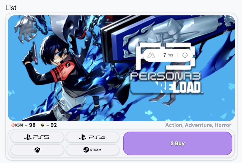 list card small figma design
